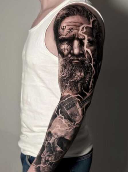 The beauty of geometric lightning tattoos lies in their versatility, with no single design fitting every individual
