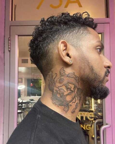 On the neck, Japanese tattoos are most often designed as an extension of a larger composition | bby
