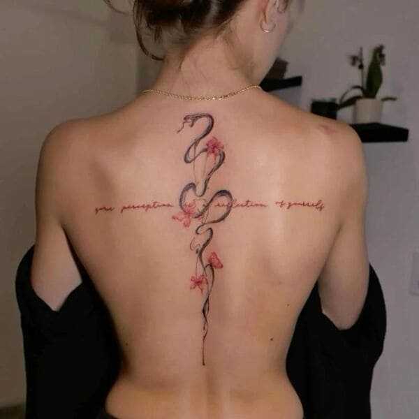 Back tattoo works best on the body's
