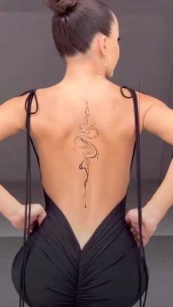Back tattoos for women