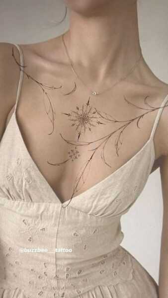 Chest tattoos for women