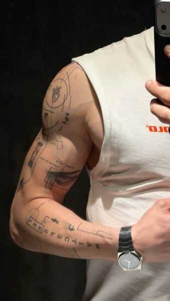 Fine line designs are also influenced by Korean tattoo styles, modern tattoo aesthetics, and inspiration | shemet