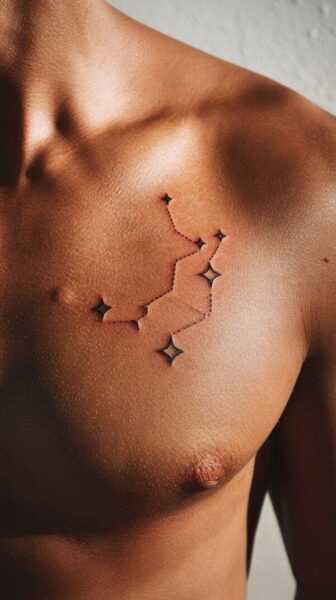 Small chest tattoos for men