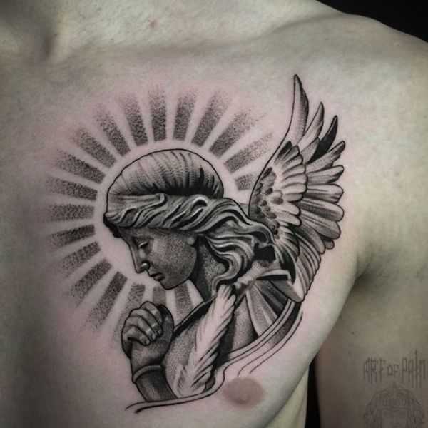 Tattoos in the bible featuring an angel