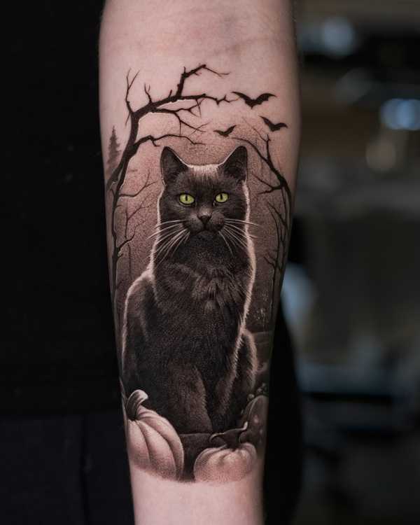 Black Cat Tattoo | JoseContrerasArt