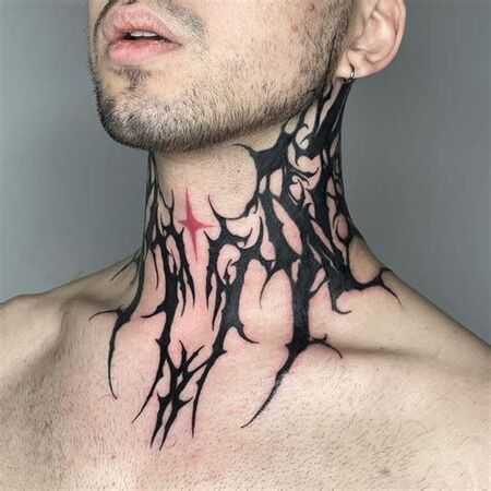 Throat tattoos for men