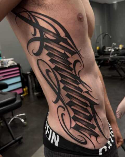 Tattoo lettering is a specialized branch of tattoo art | Sharma Abhimanyu