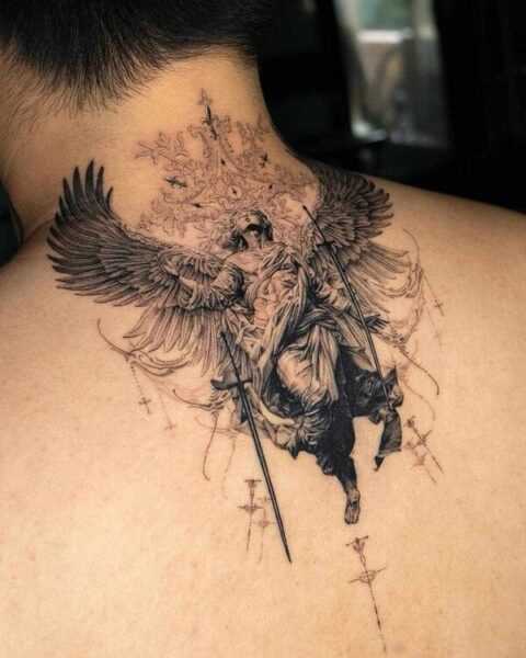 Angel tattoo designs range from realistic to illustrative | Holistic Ink