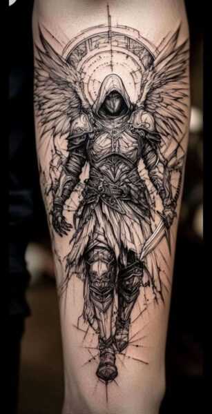 Angel tattoos for men often lean toward bold | Holistic Ink