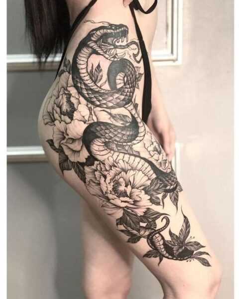 Animal and mythical creature tattoo