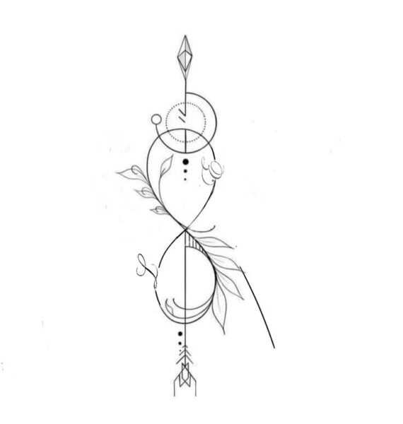 Infinity Symbol with Botanical Elements | Vivanco Danna