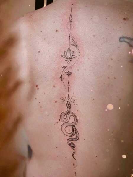 Snake Winding Down the Spine | Maryna · lunar.tatt